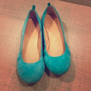 Turquoise Blue J.Crew Ballet Flats